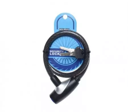 Zapięcie rowerowe zabezpieczenie pętla 12x650mm Czarne