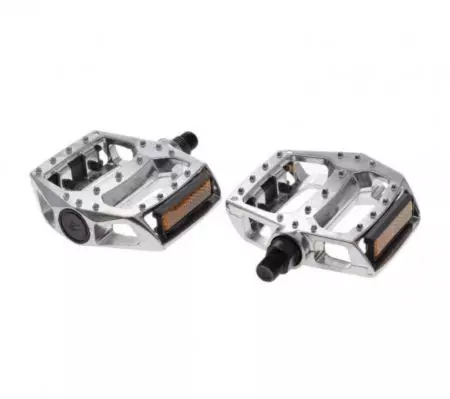 Pedały rowerowe platformowe alu 1/2" Srebrne - AWR0059