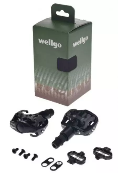 Pedały rowerowe Wellgo SPD MTB łożyska kulkowe - AWR0078