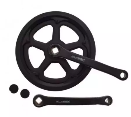 Mechanizm korbowy 1-rzędowy na kwadrat 46T 170mm Czarna