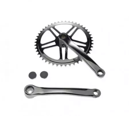 Mechanizm korbowy 1-rzędowy na kwadrat 46T 170mm Srebrna