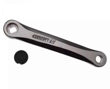 Ramię korby na kwadrat 170mm aluminium Srebrno-czarna - AWR01671