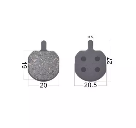 Klocki okładziny hamulca tarczowego półmetaliczne do Promax Hayes