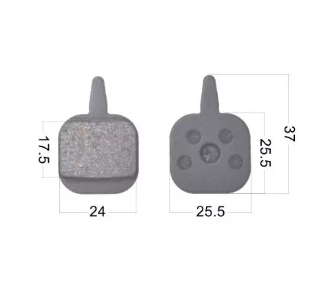 Klocki okładziny hamulca tarczowego półmetaliczne do Tektro Aquila/10