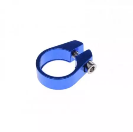 Obejma zacisk do sztycy 25.4mm dla ram 28.6mm z imbusem niebieski