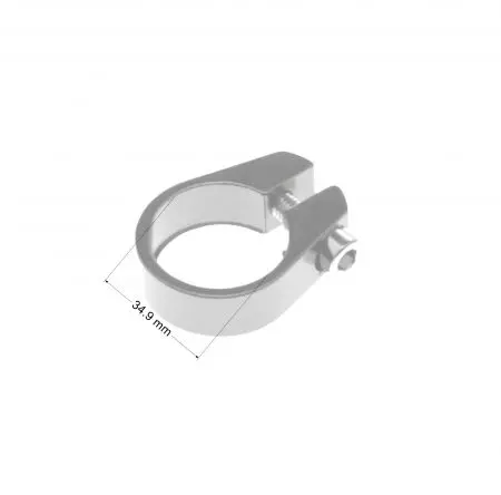 Obejma zacisk do sztycy 31.8mm dla ram 34.9mm z imbusem srebrny