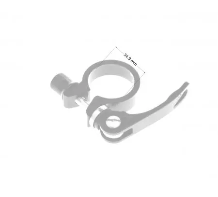 Obejma zacisk do sztycy 31.8mm dla ram 34.9mm szybkozamykacz czarny