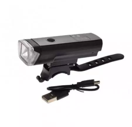Lampka rowerowa przednia LED USB z czujnikiem zmierzchu - AWR1165