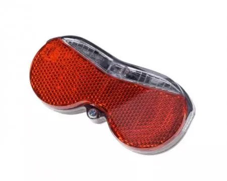 Lampka rowerowa tylna LED na bagażnik z odblaskiem - AWR1315