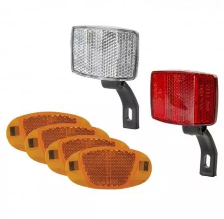 Odblaski rowerowe na cały rower zestaw MAXI
