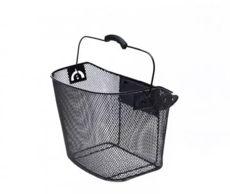 Kosz rowerowy z uchwytem na kierownice czarny - AWR1951 - AWR1951