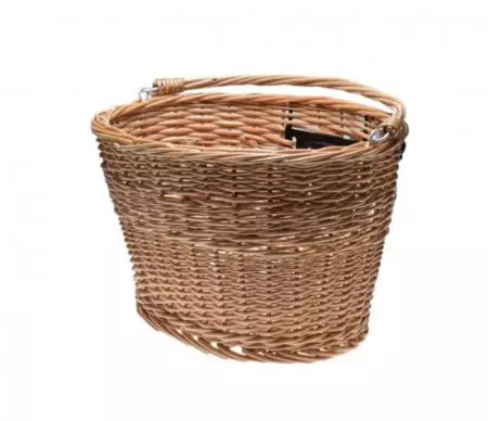 Kosz rowerowy z prawdziwej wikliny wypinany - AWR1955