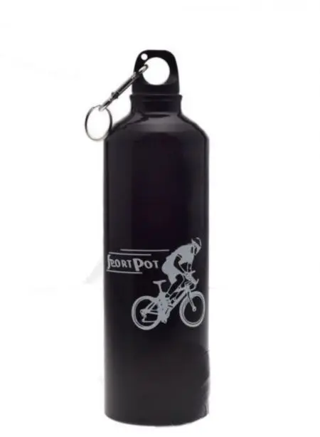 Bidon aluminiowy rowerowy 750 ml czarne