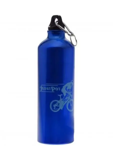 Bidon aluminiowy rowerowy 750 ml niebieski