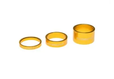 Podkładki dystansowe sterów 1 1/8" 5/10/20mm Złote