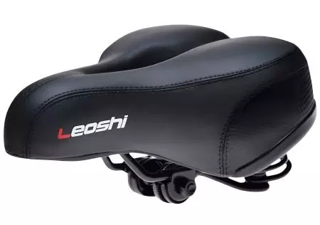 Siodełko rowerowe Leoshi 200mm na sprężynie czarne - AWR2073