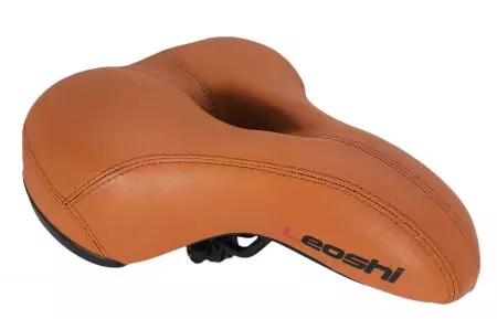 Siodełko rowerowe Leoshi 200mm na sprężynie brązowe - AWR2074BR