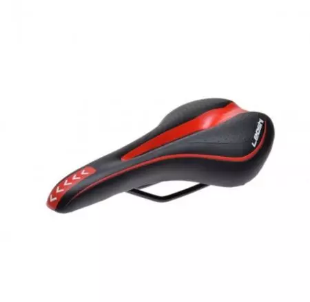 Siodełko rowerowe Leoshi 150mm mtb czarno-czerwone - AWR2076