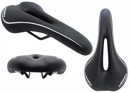 Siodełko rowerowe Leoshi 150mm mtb czarne - AWR2077