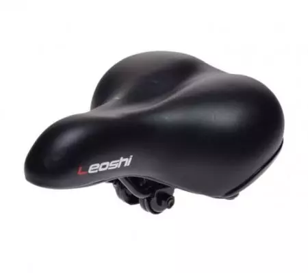 Siodełko rowerowe Leoshi 200mm na sprężynie czarne - AWR2079