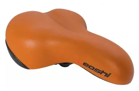 Siodełko rowerowe Leoshi 200mm elastomer brązowe - AWR2079BR