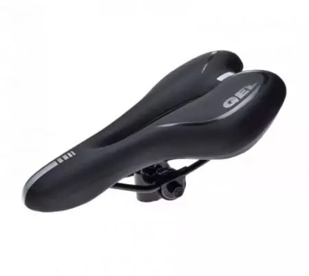 Siodełko rowerowe 160mm żelowe mtb czarne - AWR2082