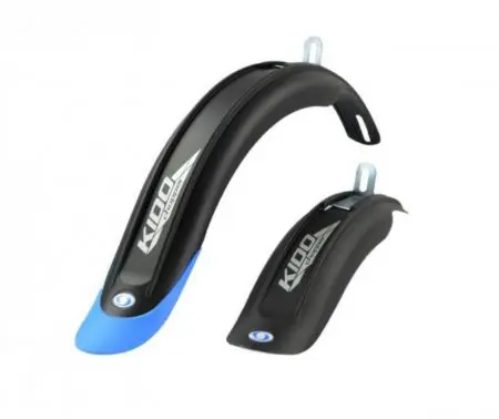 Błotniki rowerowe do kół 20" Kido long Czarno-niebieski