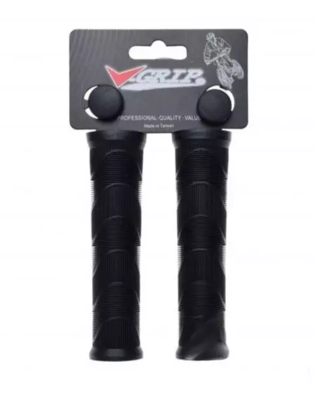 Chwyty kierownicy V-grip gripy żelowe 140mm Czarne