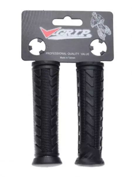 Chwyty kierownicy V-grip gripy żelowe 120mm Czarne