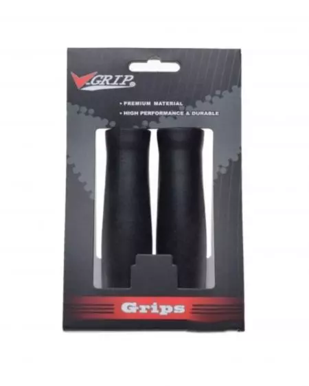 Chwyty kierownicy V-grip gripy żelowe 130 mm Czarne