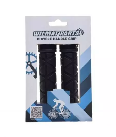 Chwyty rowerowe kierownicy gripy gumowe przykręcane 120mm czarne