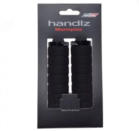 Chwyty kierownicy gripy piankowe przykręcane 129mm Czarne - AWR2233 - AWR2233