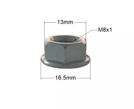 Nakrętka nakrętki osi koła M8x1 20szt - AWR9068