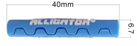 Osłona pancerza przerzutki Alligator silikonowa 4mm Niebieska