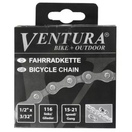 Łańcuch rowerowy 6/7/8s Ventura 116L spinka