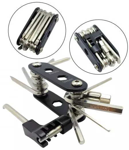 Multitool rowerowy narzędzie wielofunkcyjne 14w1 skuwacz