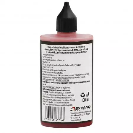 Olej do łańcucha Expand zmienne warunki Bloody Oil 100ml