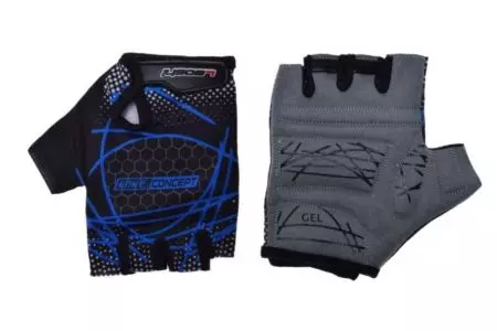 Rękawiczki rowerowe Leoshi z wkładką żelową czarno niebieskie L - LSL3275 - LSL3275