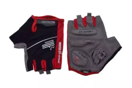 Rękawiczki rowerowe Leoshi z wkładką żelową czarno czerwone XL - LSL3476