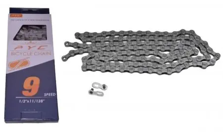 Łańcuch rowerowy 9s PYC HC73 116L spinka