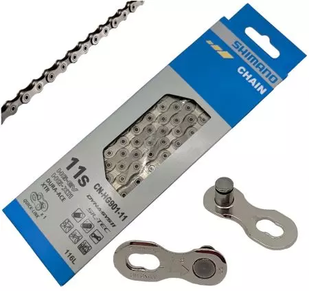Łańcuch rowerowy 11s Shimano XTR Dura Ace CN-HG901 116L spinka - ICNHG90111116Q