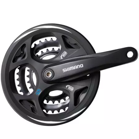 Mechanizm korbowy Shimano FC-M311 8rz czarny 48/38/28 170mm - EFCM311C888CL