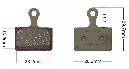Okładziny hamulca Shimano K05S żywiczne Szosa