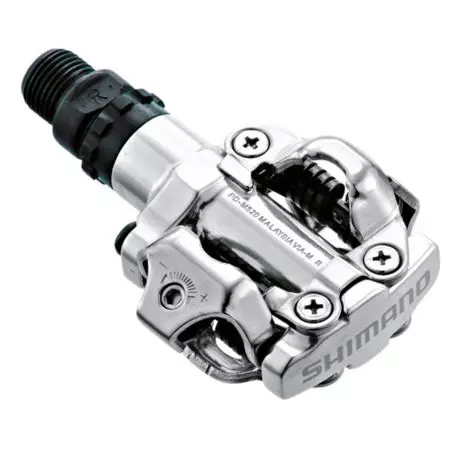 Pedały rowerowe Shimano SPD PD-M520 srebrne + bloki