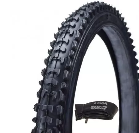 Opona rowerowa 20" x 1.95 m413 + Dętka AV - OAR2003