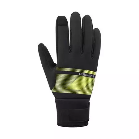 Rękawiczki Shimano Windbreak Thermal żółty S - ECWGLBWUS32MY0704
