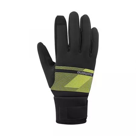Rękawiczki Shimano Windbreak Thermal żółty XL - ECWGLBWUS32MY0707