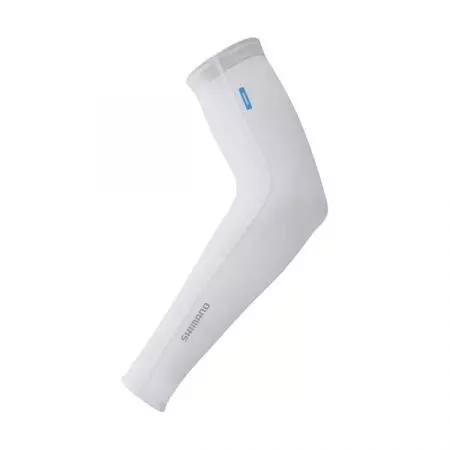 Rękawki Shimano Sun Block Białe M - ECWWABSSS12MW0105