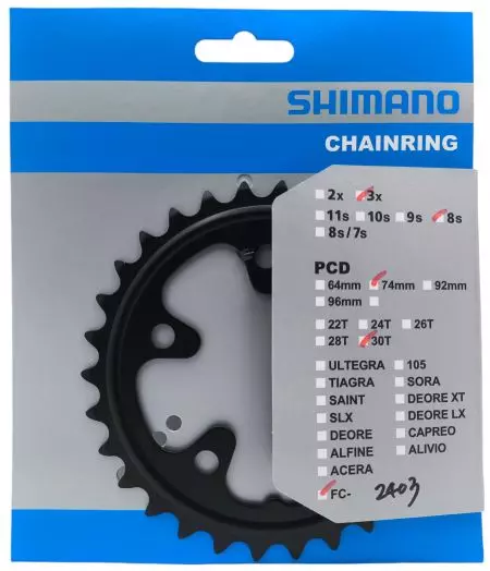 Zębatka Shimano Claris FC-2403 30T - Y1JJ30010