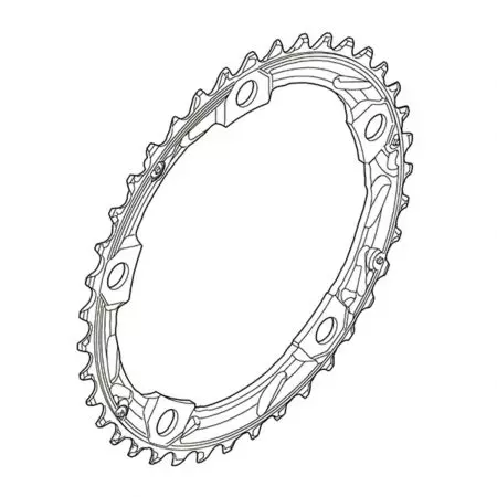 Zębatka Shimano 105 FC-5703 39T-D czarna - Y1M498020